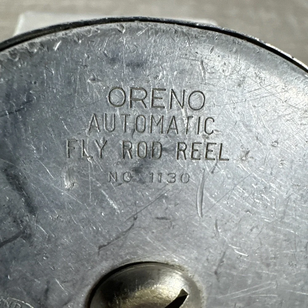 South Bend Oreno Matic 1130 Automatic Fly Fishing Reel With Line, Works